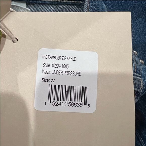 MOTHER DENIM The Bowie Rambler Studded Zip Ankle Jeans - Picture 7 of 14